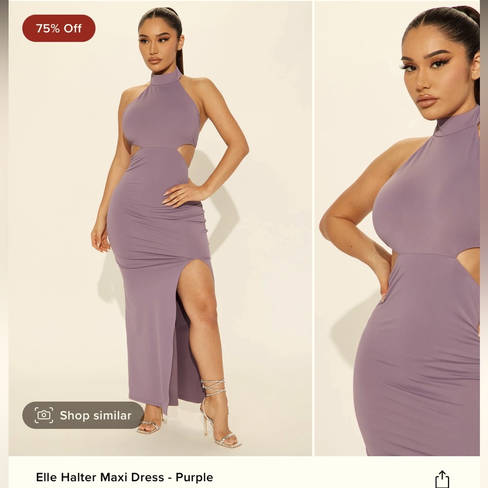 Halter maxi dress in XL